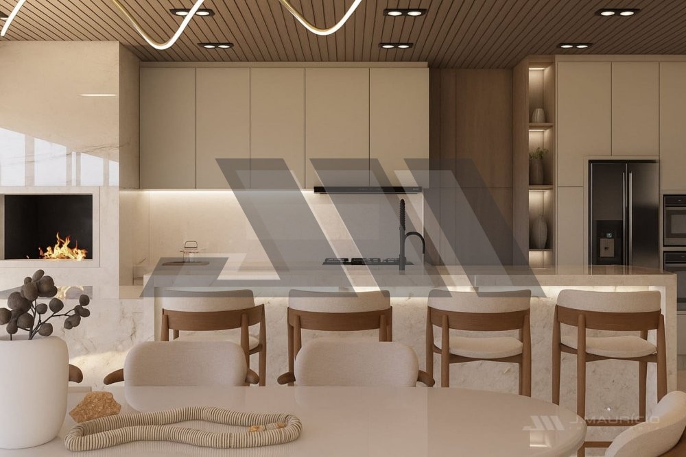 Casa de alto padr�o na Praia do Estaleiro com pisc